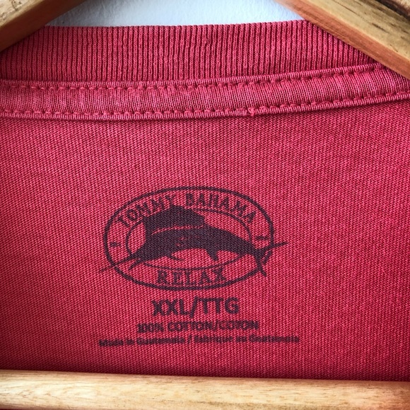Tommy Bahama Red Graphic Tee Shirt - Picture 4 of 4